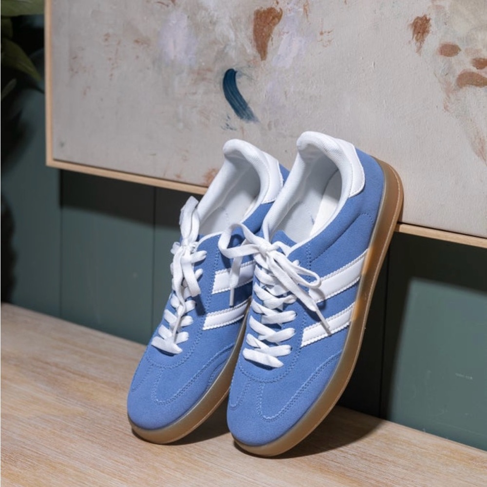 Shoe La La Blue and White Women's Sneakers